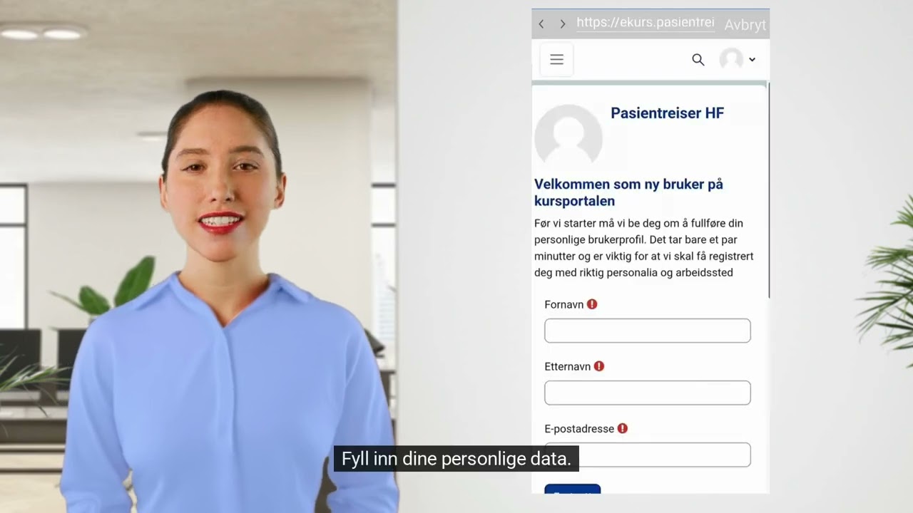 Opplæringsapp for Pasientreiser