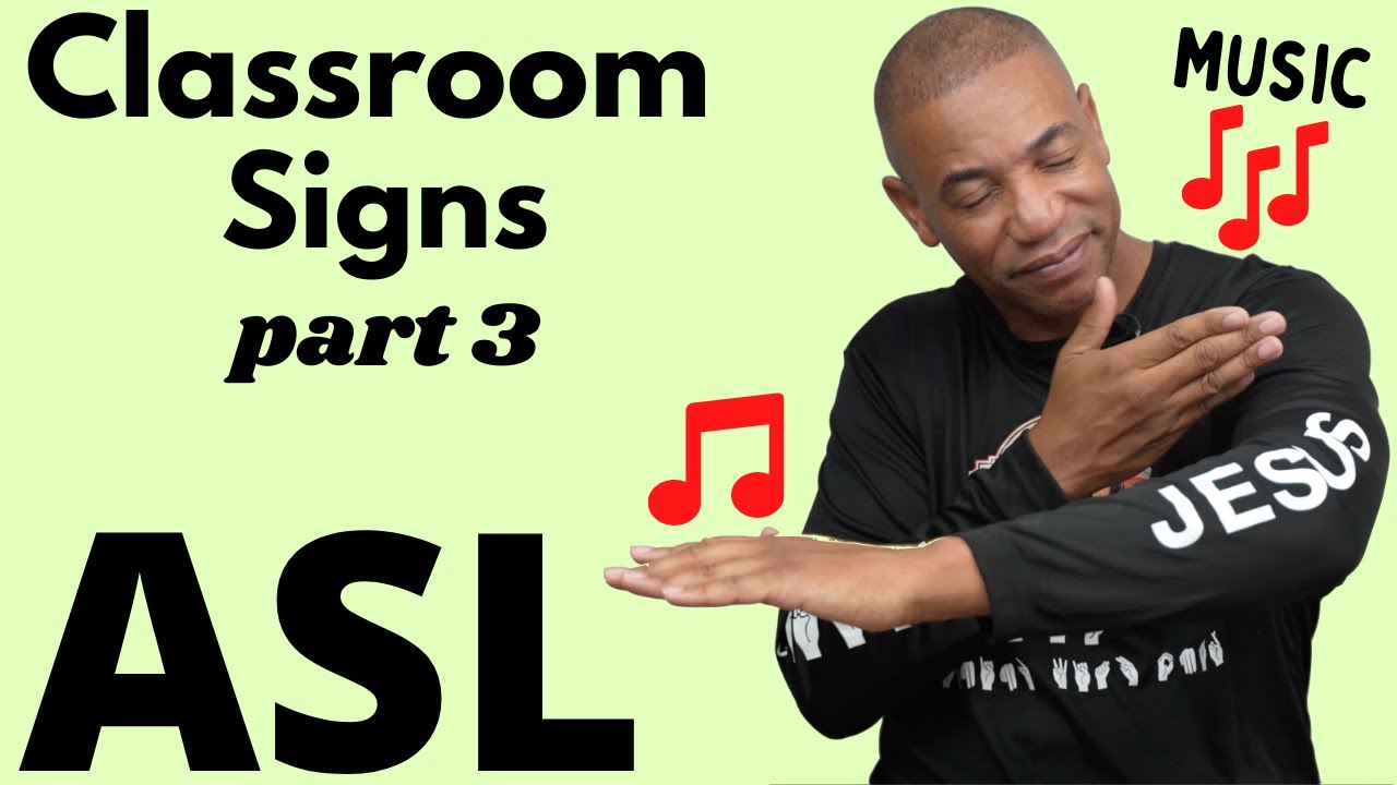 Classroom ASL Signs | Part 3 |  ASL for Beginners | American Sign Language |  Signing Time