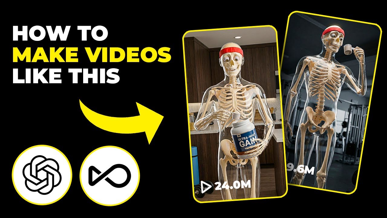 How To Make Skeleton Educational Shorts (Fast Tutorial)