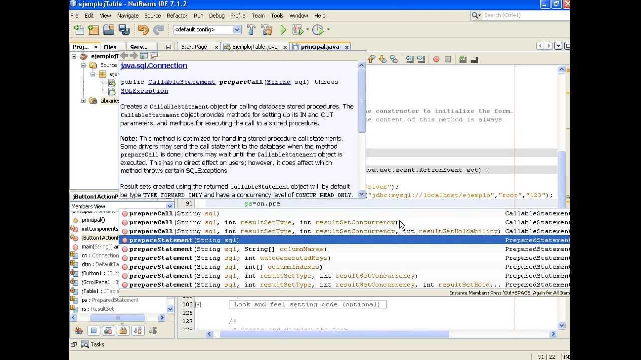 llenar JTable con consulta a base de datos