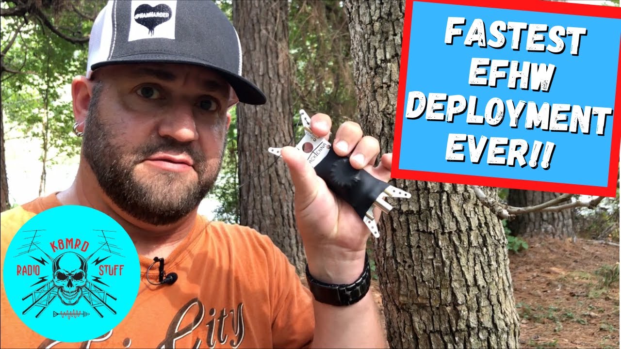 Easiest PackTenna EFHW Antenna Deployment Ever