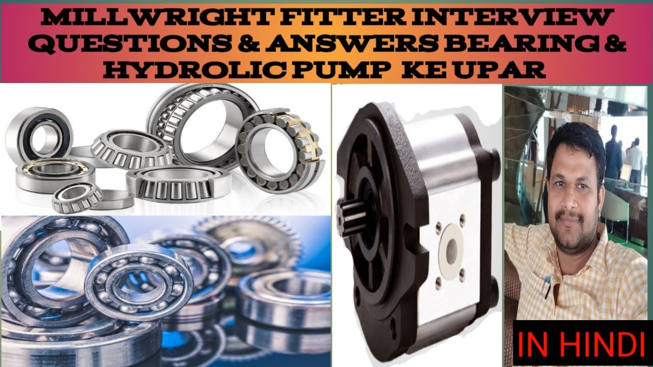 #Millwright fitter interview questions in Hindi ||Bearing& Hydraulic || Millwright fitter Video 2023
