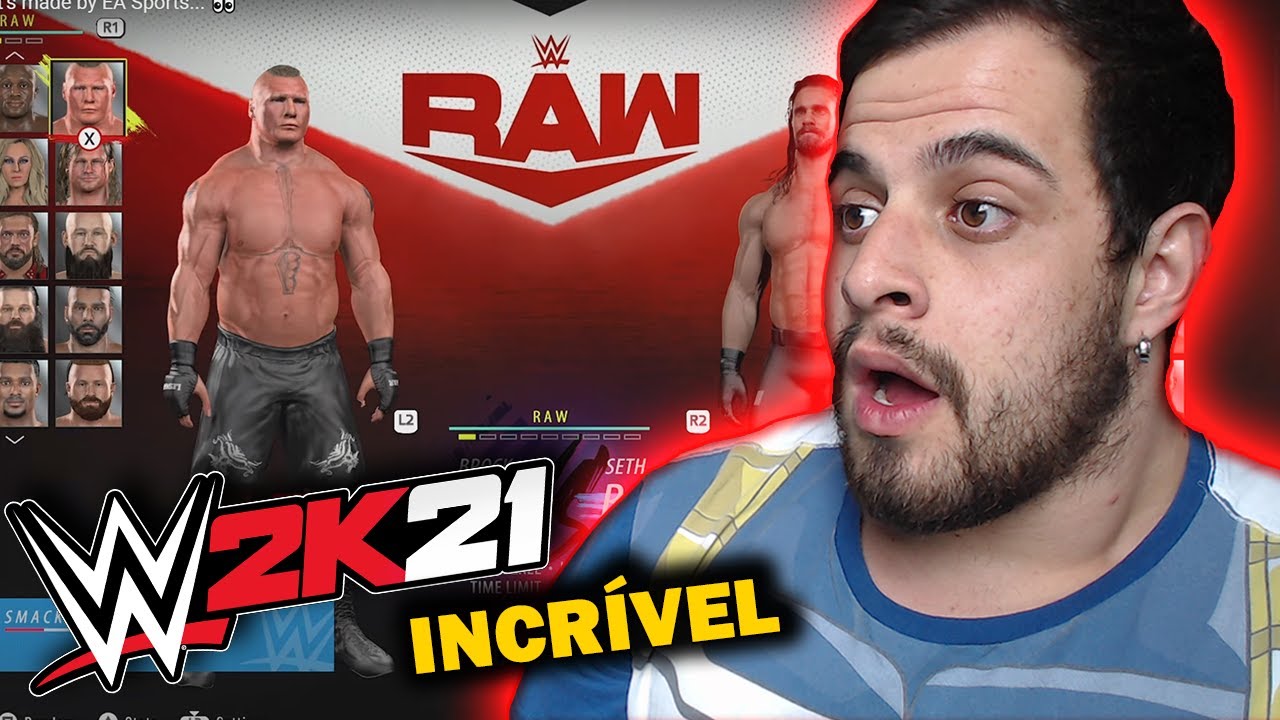 WWE 2K21 - S&Oacute; QUE FEITO PELA EA GAMES! FICOU INCR&Iacute;VEL!