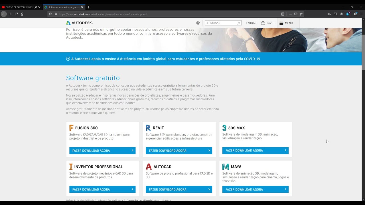 COMO BAIXAR REVIT, AUTOCAD, INVENTOR, 3D MAX, MAYA ORIGINAL - VERS&Atilde;O ESTUDANTIL
