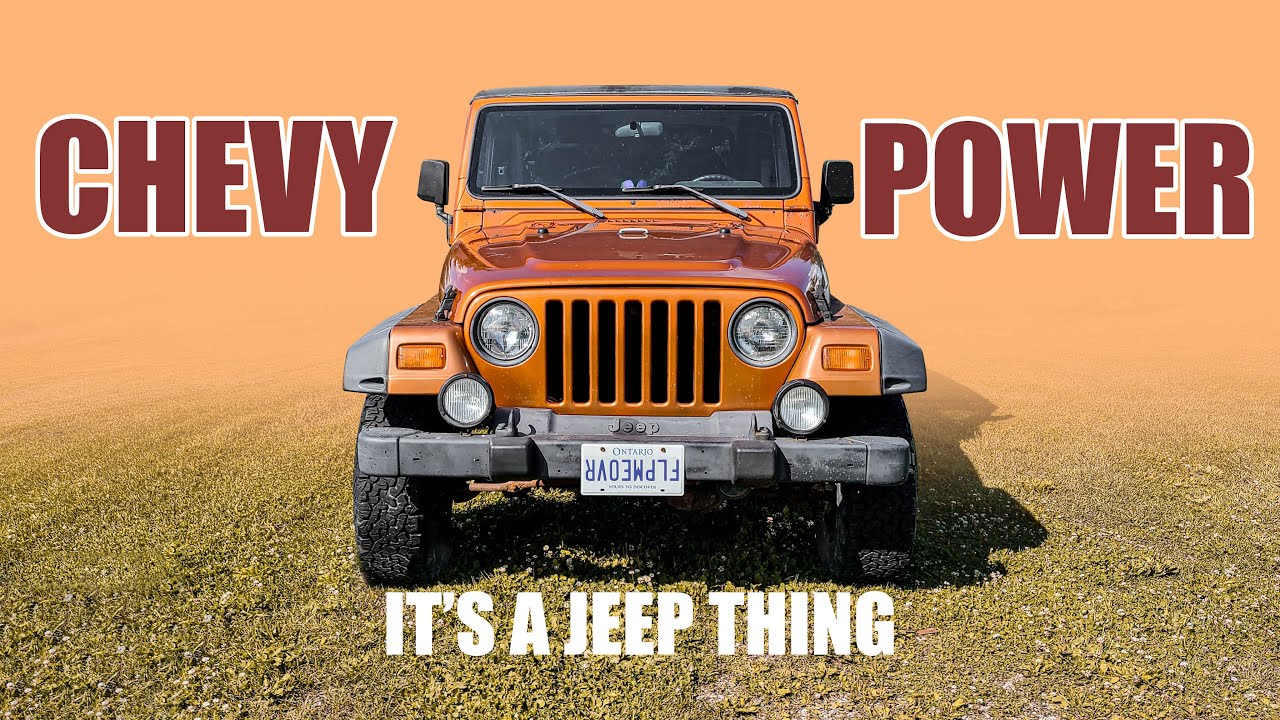 Small Block Chevy swapping my GF's 98 TJ jeep - ripping it apart to make room!