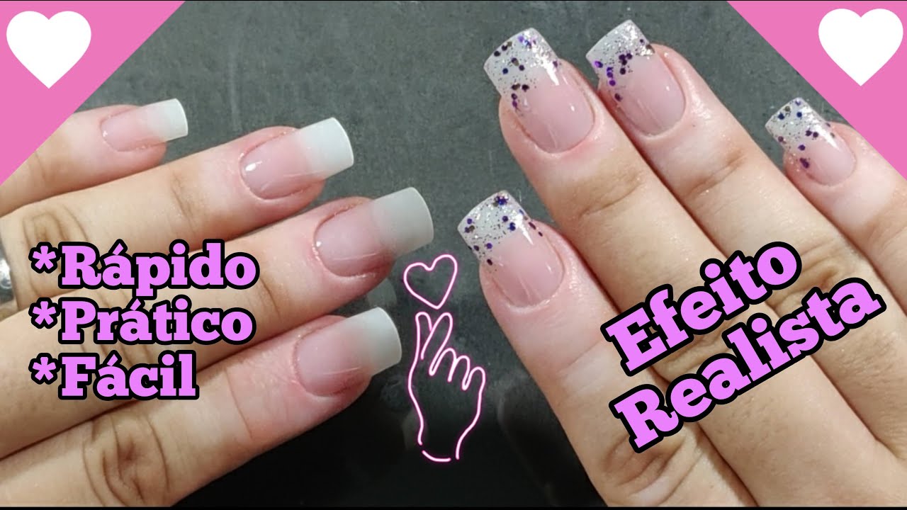 UNHAS REALISTAS COM POSTIÇAS | RÁPIDO E PRÁTICO