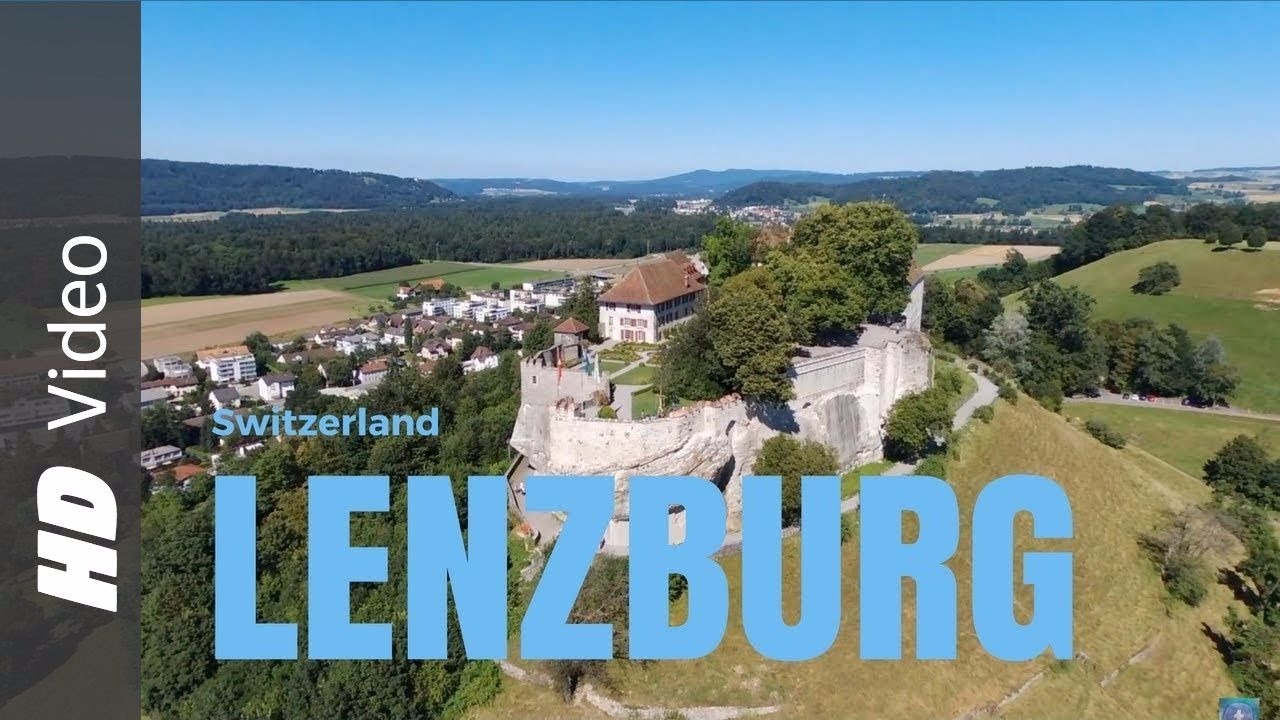 Lenzburg / Schloss / Medieval Old Town / Drone View Castle / DJI Phantom 4 / DJI Osmo