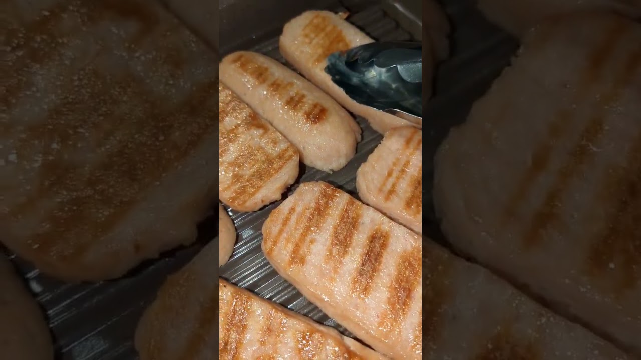 Shrimp burger patties grilled 