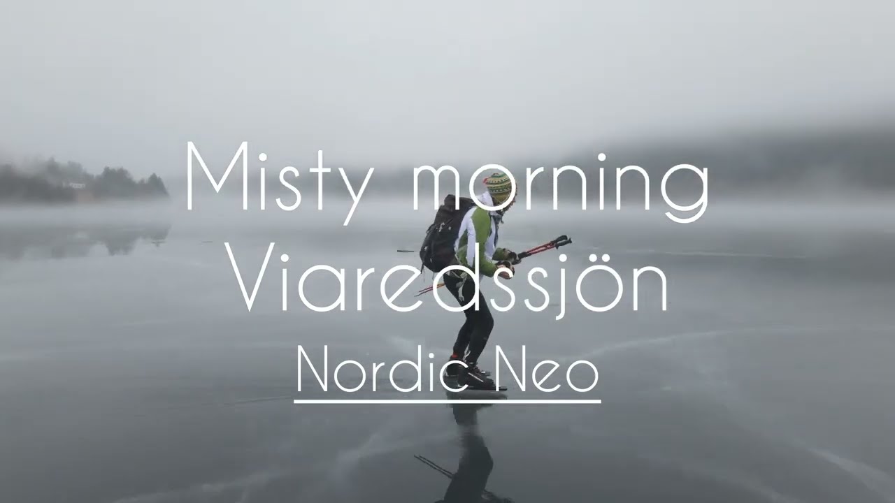 Långfärdsskridskor på ett dimmigt Viaredssjön!