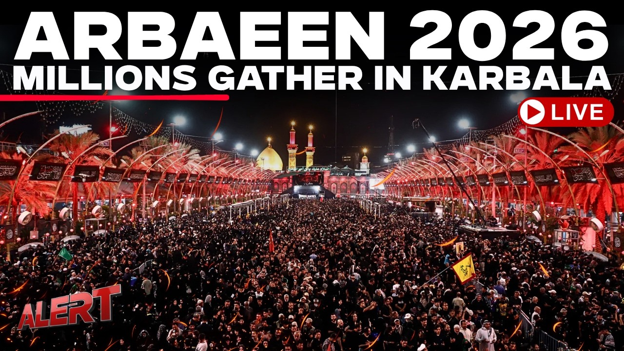 Iraq LIVE | Millions gather in Karbala for Arbaeen mourning ceremonies | Karbala LIVE Updates