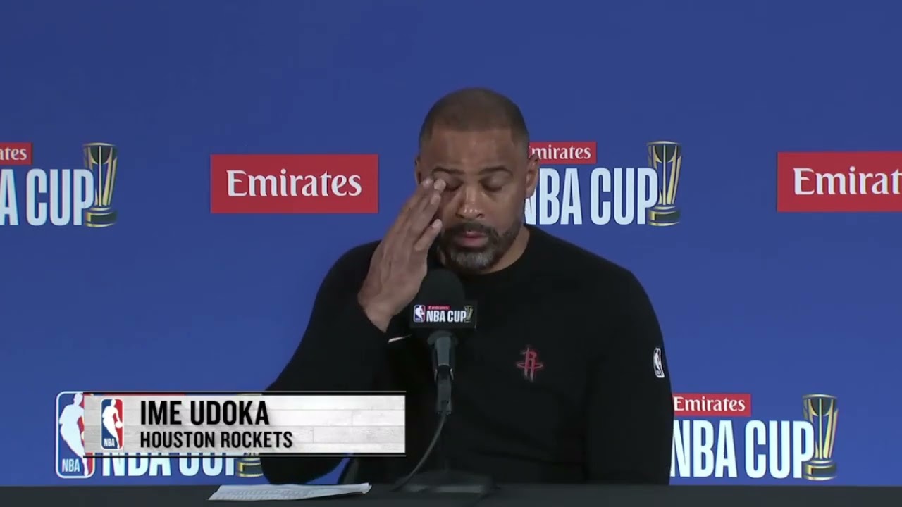 Ime Udoka after Rockets loss in NBA Cup to OKC 12/14/2024