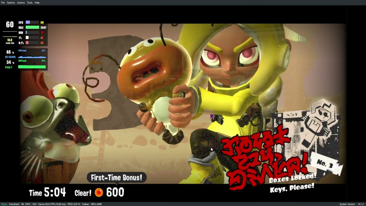 Splatoon 3 l Ryujinx l Ryzen 5 5600G x Vega 7