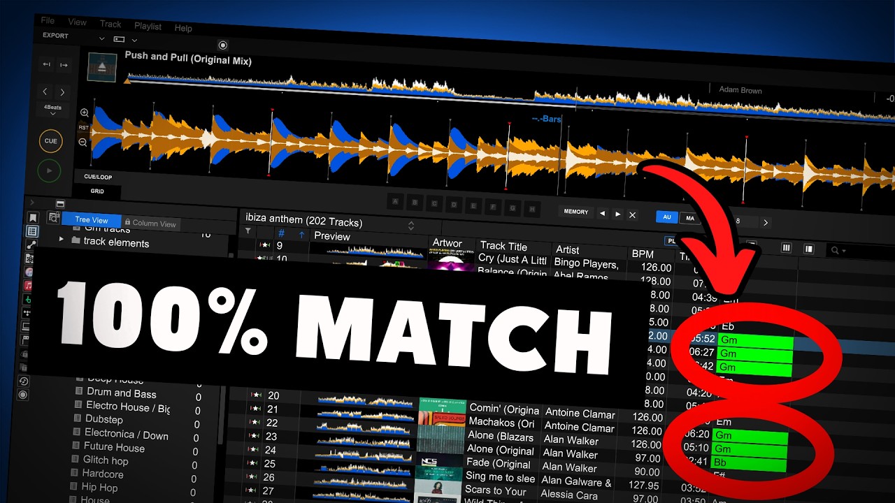Find tracks that mix in key – Rekordbox 7 tutorial 2026