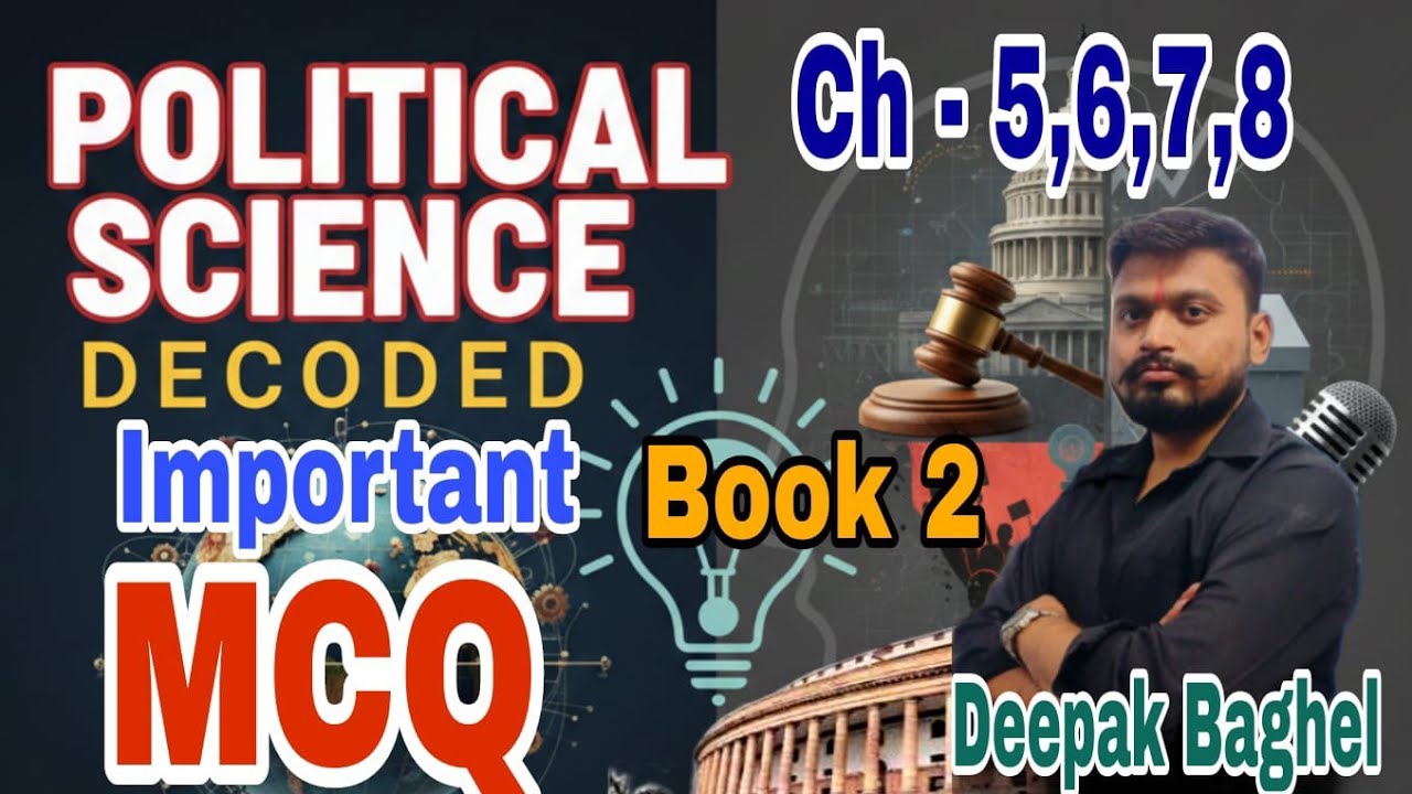 class 11 chapter 5,6,7,8 political science important MCQ by Deepak Baghel