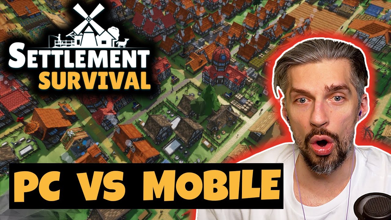 FULL PC CITY BUILDER ON THE PHONE? // Settlement Survival