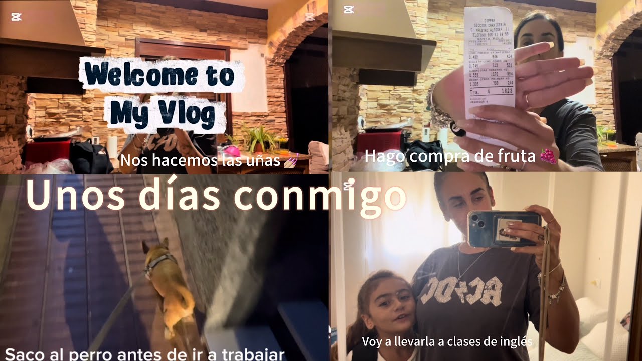 Compra 🛒de Mercadona FRUTA Y COMPANAJE!!! Y nos hacemos las UÑAS 💅🏼 #minivlog #video @Familyvlog013 