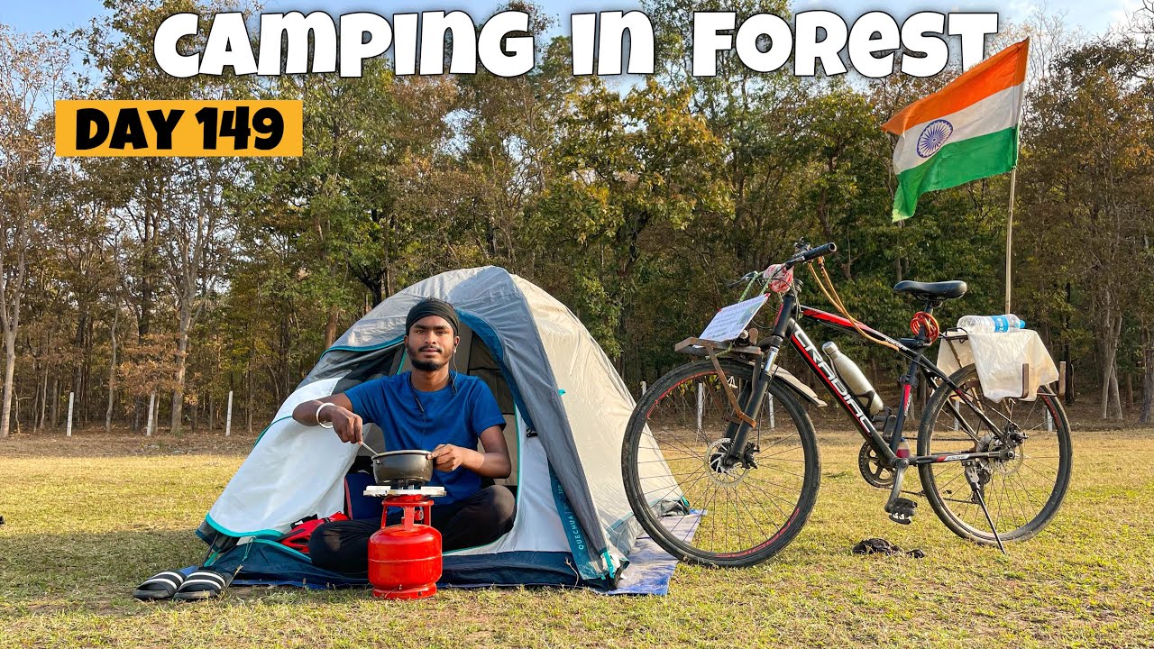 Camping In Forest || Assam To All India Cycle Ride Day 149