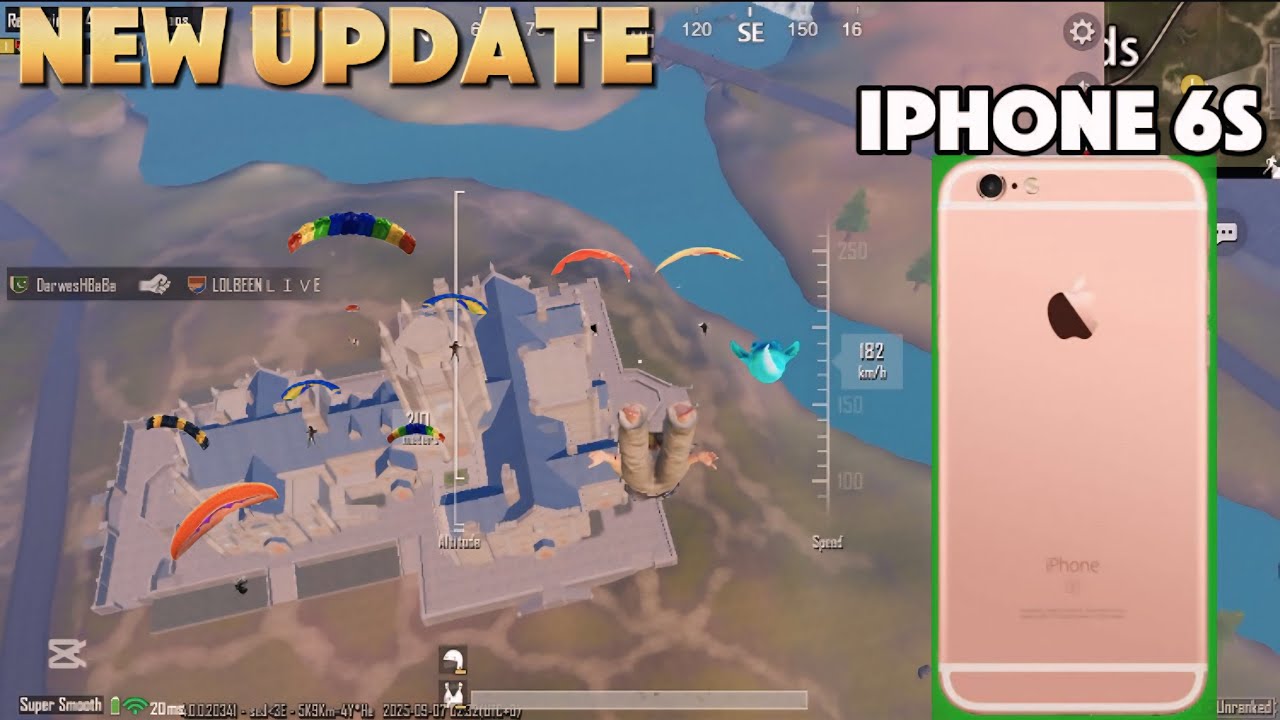 IPHONE 6S PUBG TEST 2025 | IPHONE 6S PUBG NEW UPDATE : 4.0 GAMEPLAY 