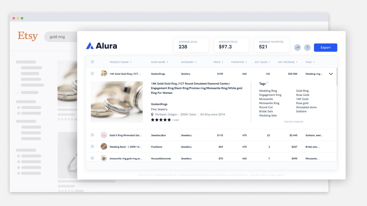 How to do Etsy product research - Alura Extension Tutorial