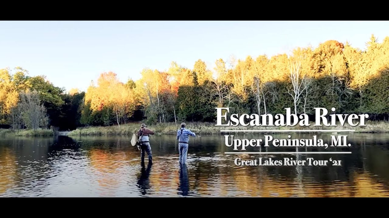 Fly fishing Escanaba River, Upper Peninsula, MI | Great Lakes River Tour'21   | American Rivers Tour