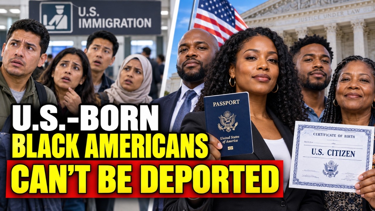 Why Black Americans Can't Be Deported: Citizenship vs. Immigration Status Explained