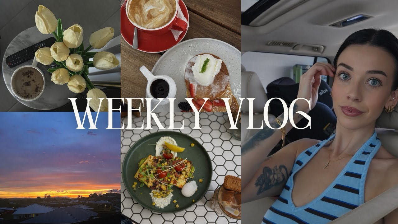 WEEKLY VLOG ❤️‍🩹 sick toddler, pretty sunrise, cafes & coffee, thrifter & family time! 