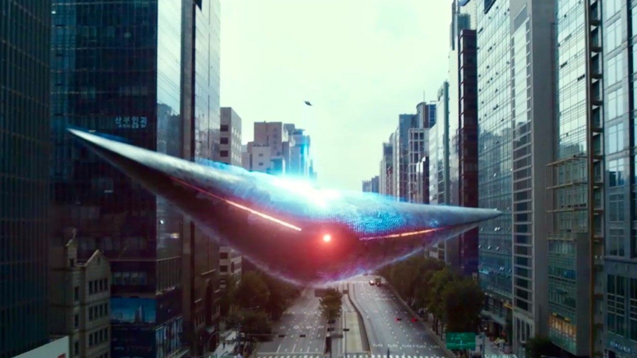 韓国上空に“異形宇宙船”が現れる瞬間／映画『超時空英雄伝エイリアノイド』メイキング映像