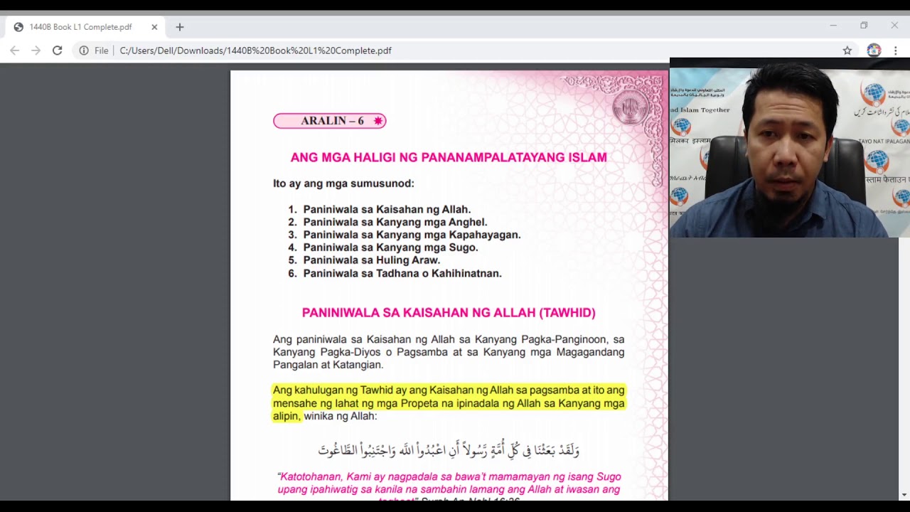ANG ANIM NA HALIGI NG PANANAMPALATAYA ISLAM
