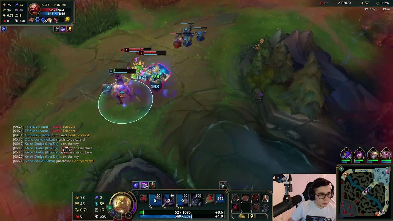 TF BLADE TILTANDO DEPOIS DE SER GANKADO PELO LORDSEMI