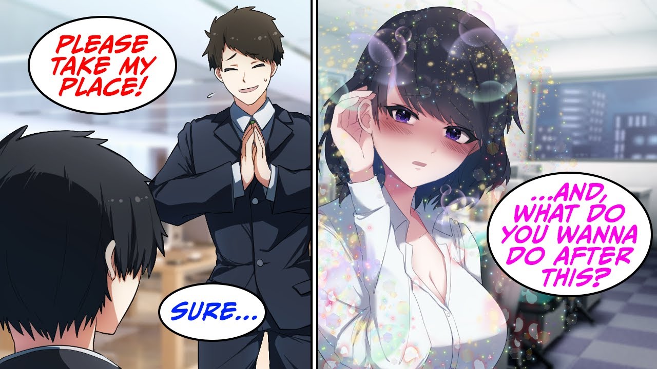 [Manga Dub] [I worked on vacation in place of my co-worker. Then my pretty senpai helped me [RomCom]