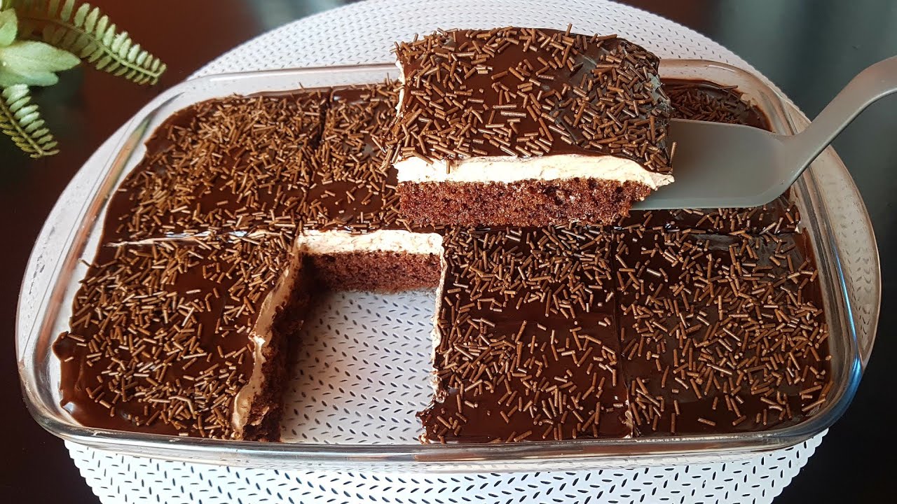 ТОРТ, 5 столовых ложек с 1 яйцом! Очень легко! Самый лучший шоколадный торт! Тает во рту 😍