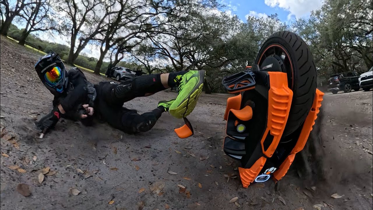 INMOTION P6 off-road (slow) CRASH