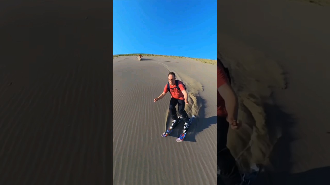 Wait for it... #skiboarding #summer #skiing #dune #crash