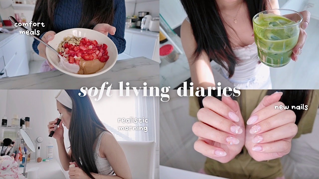 My 5-9 self-care diaries 💗 vacation prep, gel nails at home, realistic morning & night routine