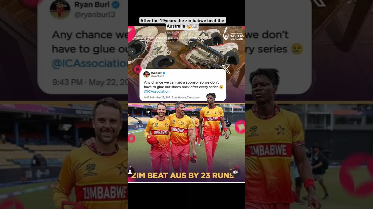 zimbabwe beat the Australia 🥶😄