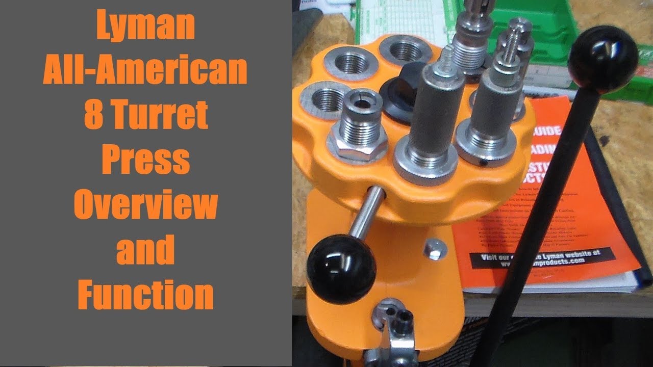Пресс Lyman All American 8 Turret — обзор и функции
