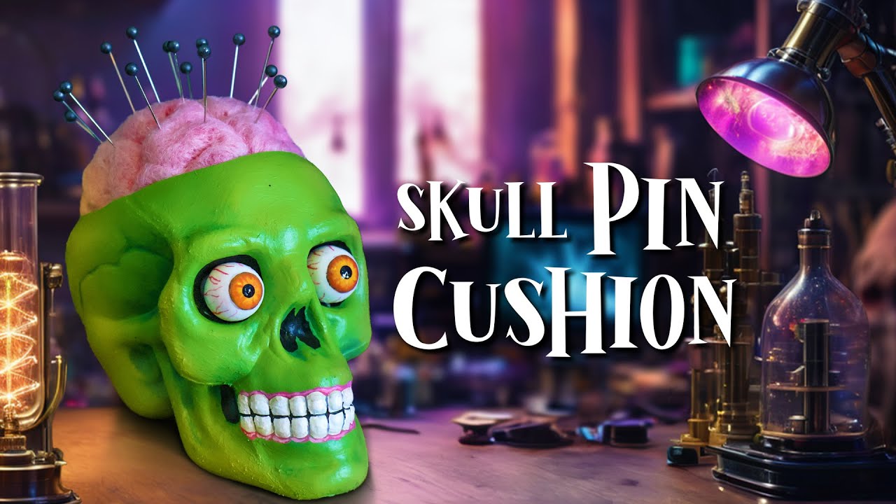 How to Make a Ghoul-tastic Skull Pin Cushion