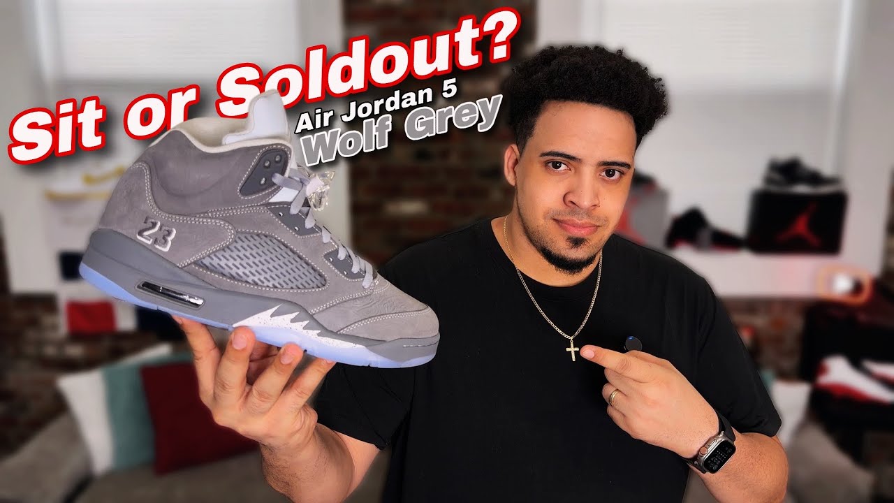 The Jordan 5 Wolf Grey🐺 Will Sit or Sold Out?