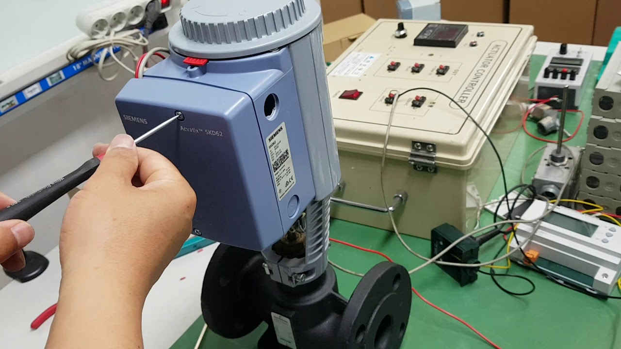 지멘스 밸브와 SKD62 조립및 동작 시연