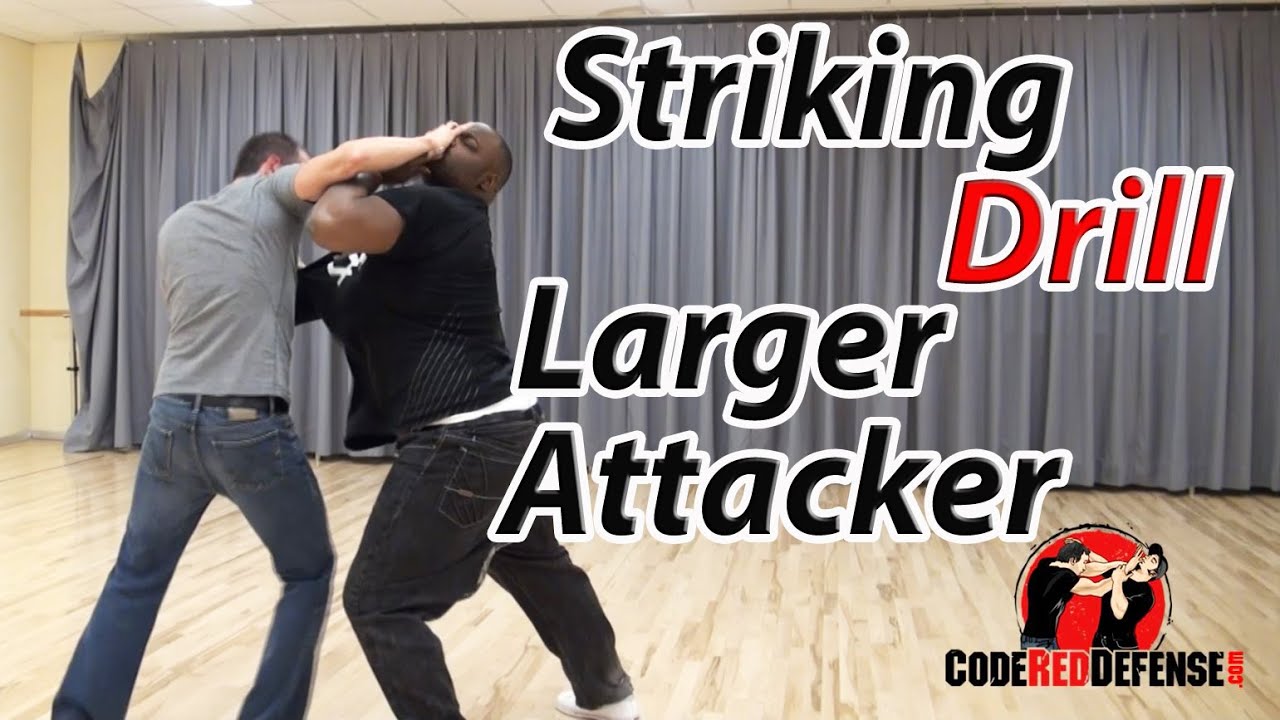 Striking Drill with a Larger Attacker