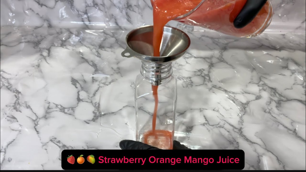 🍓🍊🥭 Strawberry Orange Mango Juice