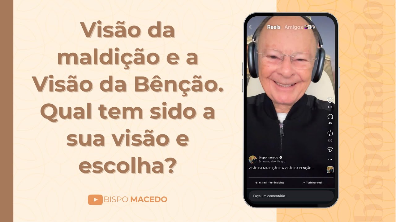 Visão da maldição e a Visão da Bênção. Qual tem sido a sua visão e escolha? - Meditação 26/12/25