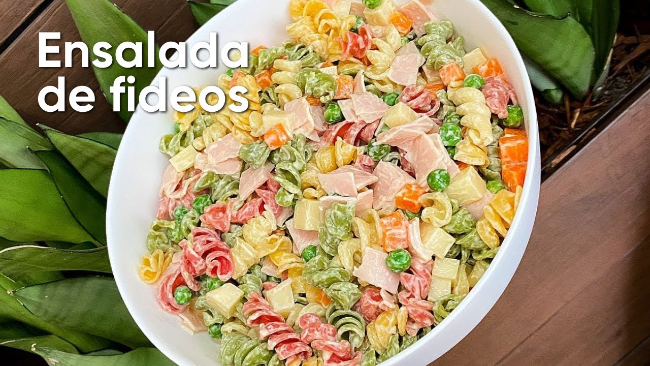 COMO PREPARAR ENSALADA DE FIDEOS I COMIDA PERUANA