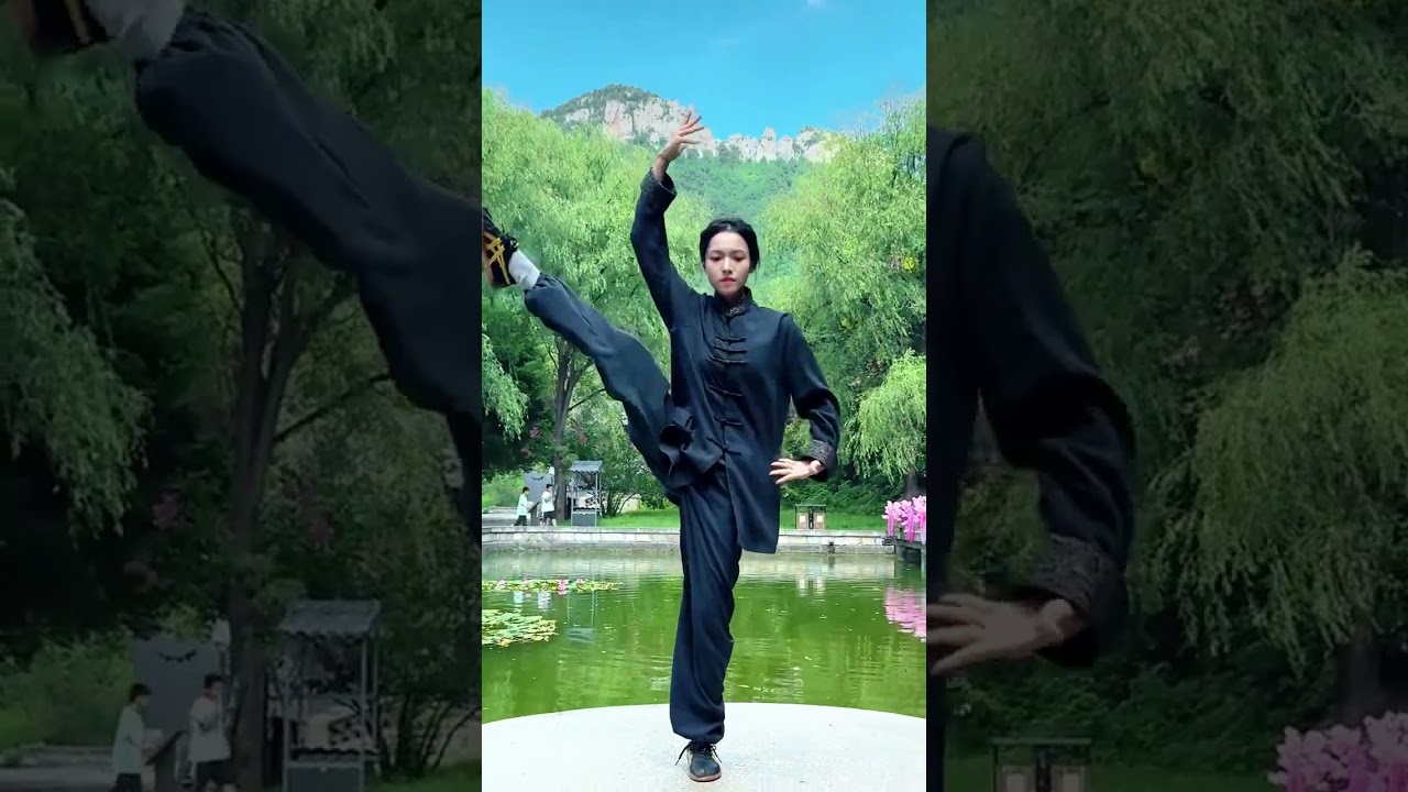 How many seconds can you persist in this action? Tai Chi Wushu Basic skills Chinese martial arts