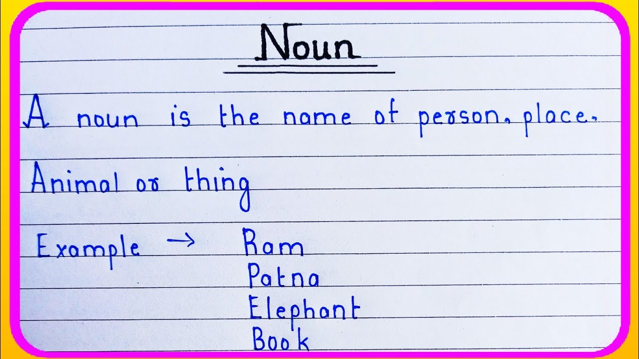 what is noun | Definition of noun | noun ki definition | noun Kise Kahate Hai | noun English grammar