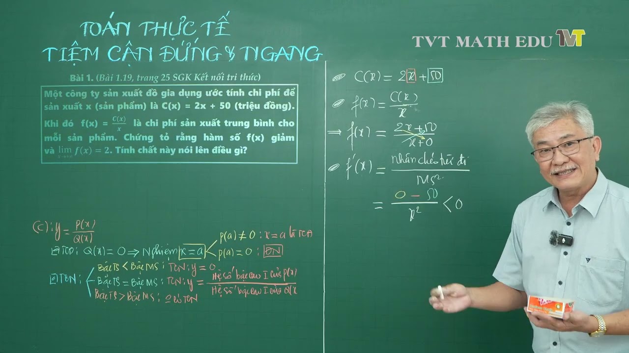 Tiệm Cận Của Đồ Thị H&agrave;m Số & Một số b&agrave;i to&aacute;n thực tế th&uacute; vị | Thầy Trần Văn To&agrave;n