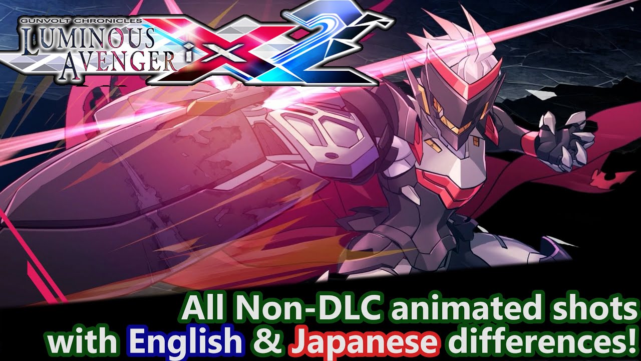 #AD | GVC: Luminous Avenger iX 2: All non-DLC animated shots with English & JP differences