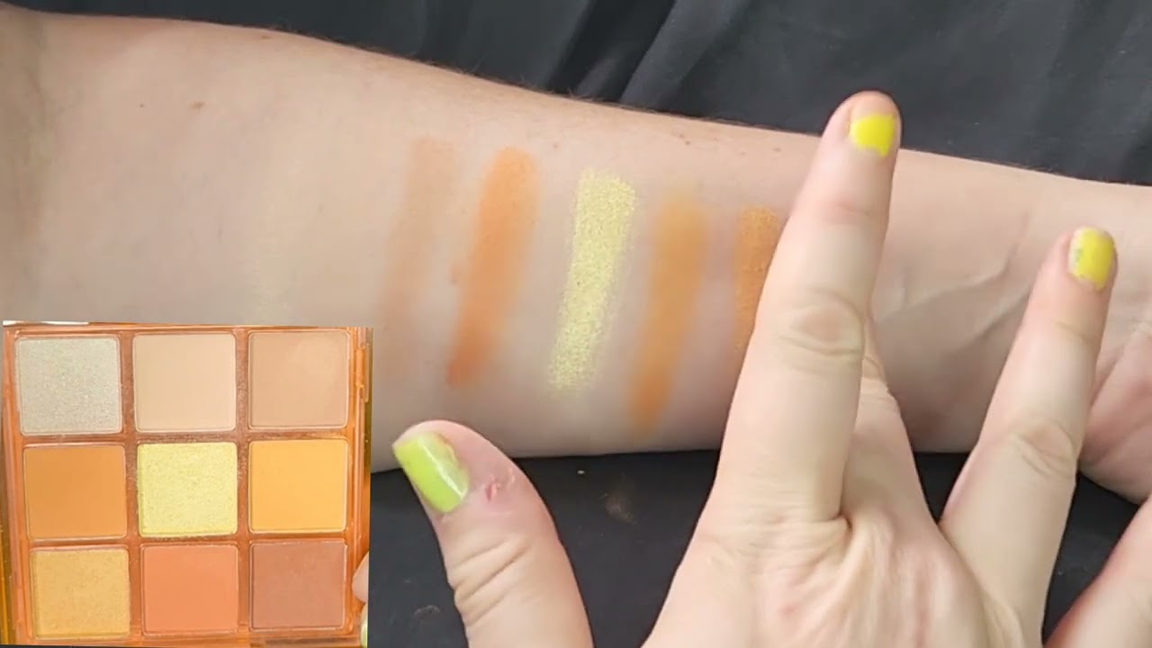 Peach Fizz swatches! - A palette by LA Colors