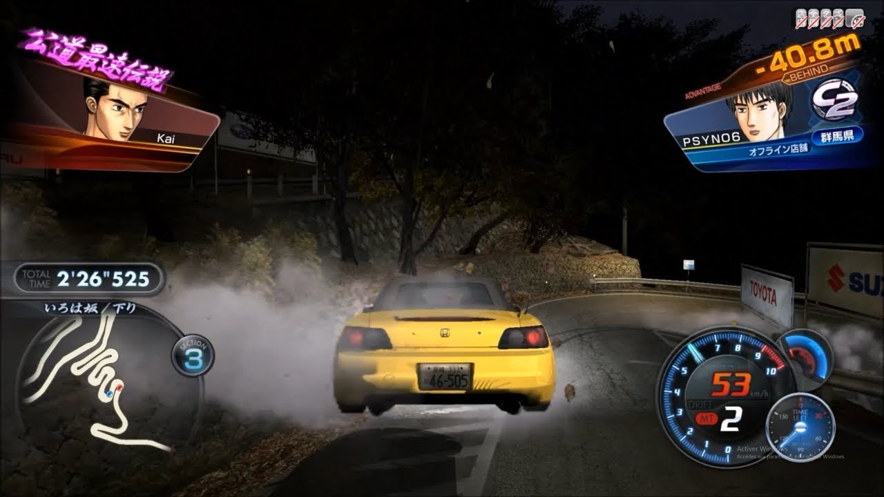 Irohazaka Jump!! - Initial D 7 AAX Walkthrough Part 11 - Kogashiwa Kai [S2000 vs SW20