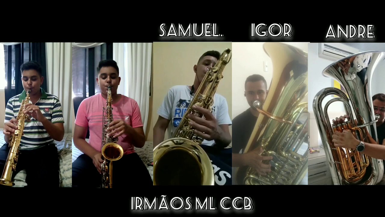 HINO 153 - O Divinal Cordeiro  Tuba, Sax Tenor, Contralto,Reto ( a distância)